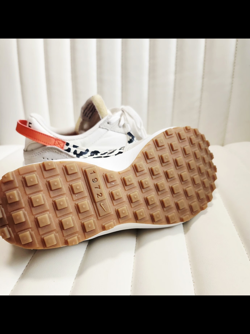 Nike Waffle Debut Women’s White Leopard Trainer - Picture 8 of 16